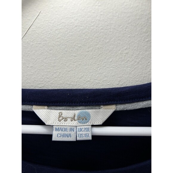 Boden Women’s Size 16 Blue Gray Colorblock Shift Dress Casual Minimalist Sporty - Picture 3 of 4